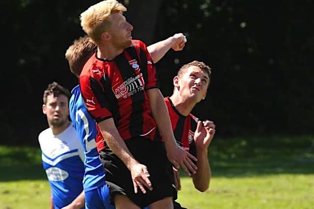 Action from Southwick's pre-season friendly with Shoreham. Picture: Stephen Goodger