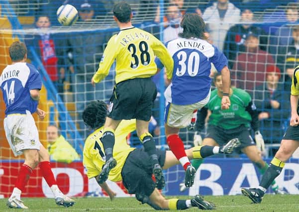 Pedro Mendes scores his winner against Manchester City in 2006