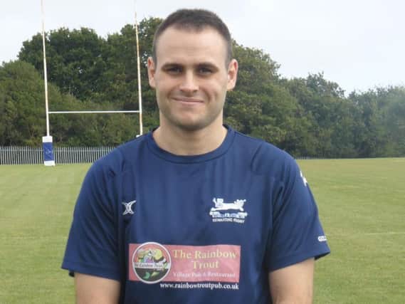 Jake Stinson scored a hat-trick of tries for Hastings & Bexhill against HSBC.