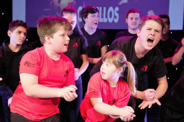 West Sussex County Times Community Awards 2015. The Ariel Company Theatre Othellos, who performed and received a standing ovation during the ceremony - picture by Josh Smith for SMedia Group SUS-151117-162733001