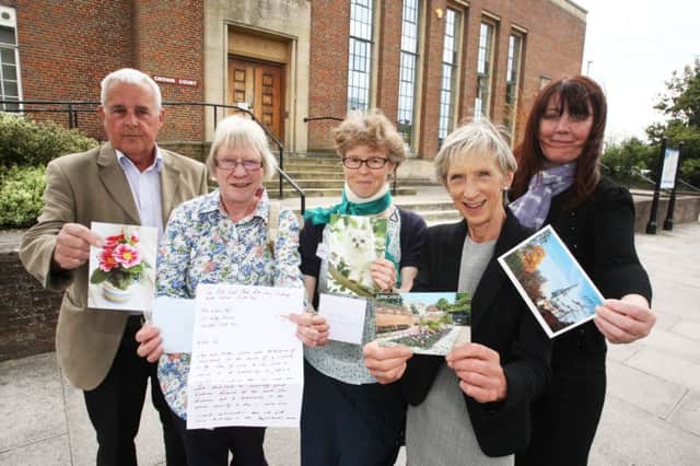 Campaigners launch postcard writing  in a bid to save Chichester Law Courts.