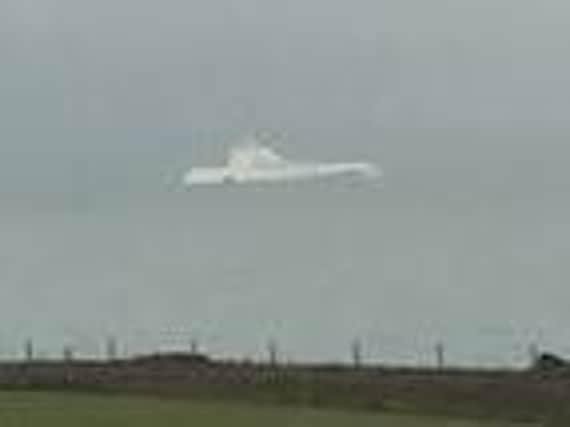 A 200m superyacht has been seen off the coast of Peacehaven earlier today (Friday). Photo courtesy of Nathan Clements