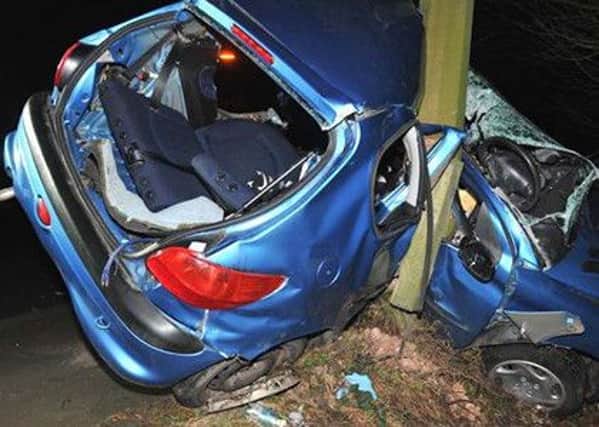 The two men lost control of their vehicles after racing them near Worthing Picture: Sussex Police