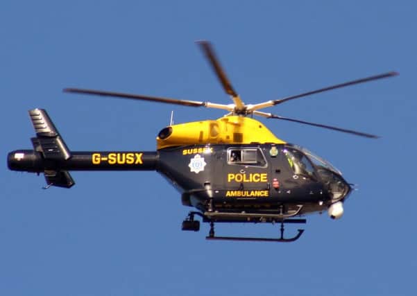 The Sussex Police helicopter on a previous dispatchSUS-160726-143448001