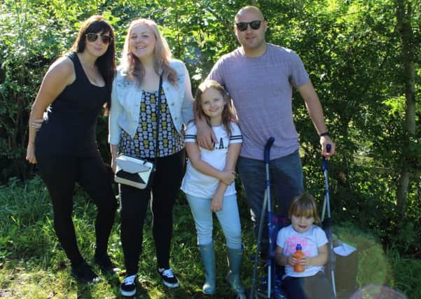 Cailey Maguire, Terri Parmenter, Amelie Maguire, John Maguire, Eleanor Maguire enjoying the Balcombe Walk in aid of St Catherine's Hospice - picture courtesy of the hospice