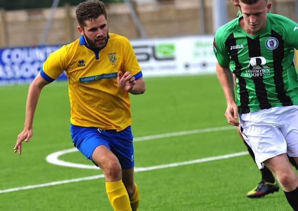 Alex Fair got the opener in Lancing's victory last night. Picture: Stephen Goodger