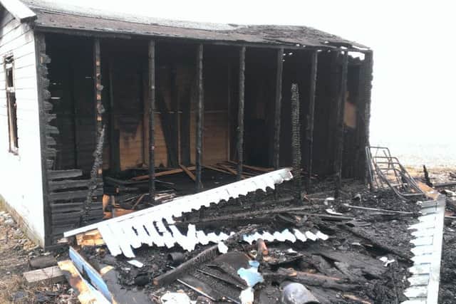 Three beach huts caught fire on St Leonards seafront SUS-160919-133107001