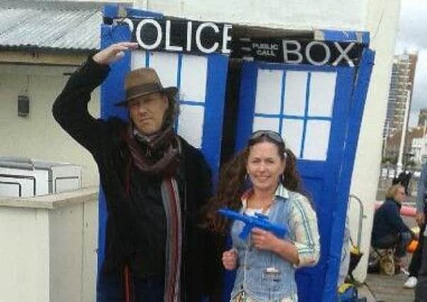 The United Response team in their Doctor Who costumes