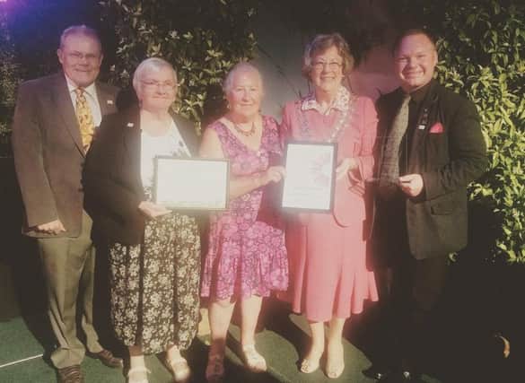 Bexhill won the 'Coastal Town of the Year' category at the 2016 South and South East in Bloom Awards.
Pictured are: Lord Brett McLean, Sandy Melvin, Paul Lendon, Carol Thomas and the Mayor of Fareham. SUS-160921-162533001