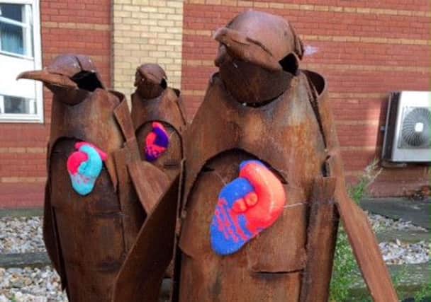 Penguin sculptures at Worthing Hospital were decorated for Organ Donation Week earlier this month