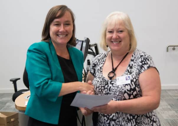 Aleta Blackall receives the Prisoners Education Trusts outstanding teacher award