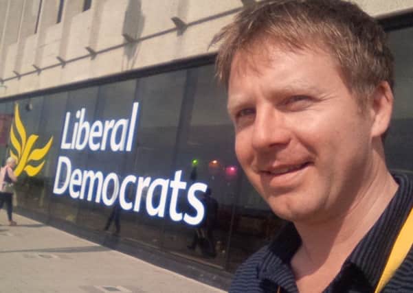 Nick Perry at the Lib Dems' party conference in Brighton (photo submitted