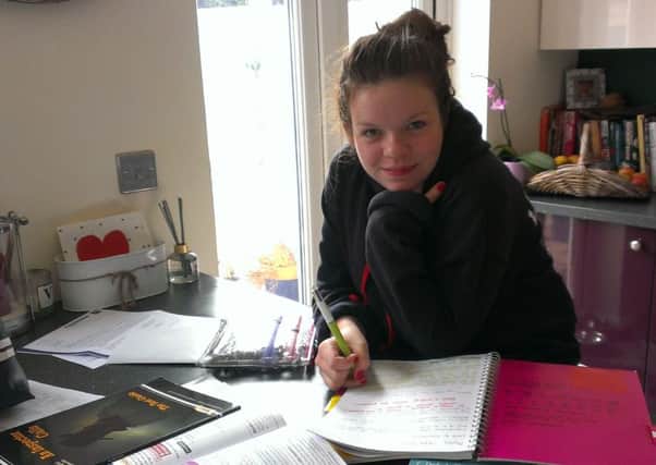 Verity Pitts from The Poplars, Littlehampton, is unable to retake her final year of school due to a funding issue