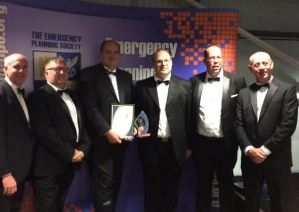 Resilience Team of the Year award winners, from left, Matt Hall, Barry Newell, Dave Nelson, Shane Gindra, Martin Funnell and Chris Scott