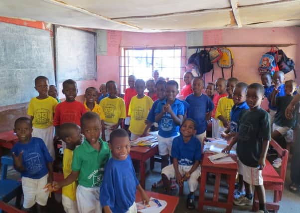 Children at the school in Aberdeen, Sierra Leone