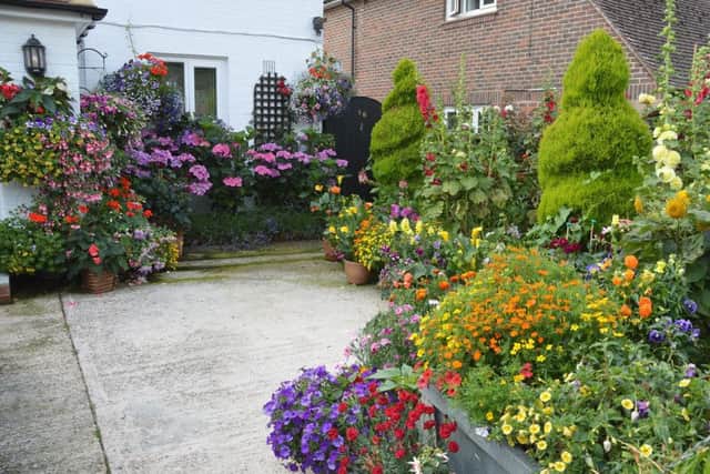 Paul Cripps, of Spierbridge Road, came first for his colourful blooms in his front garden