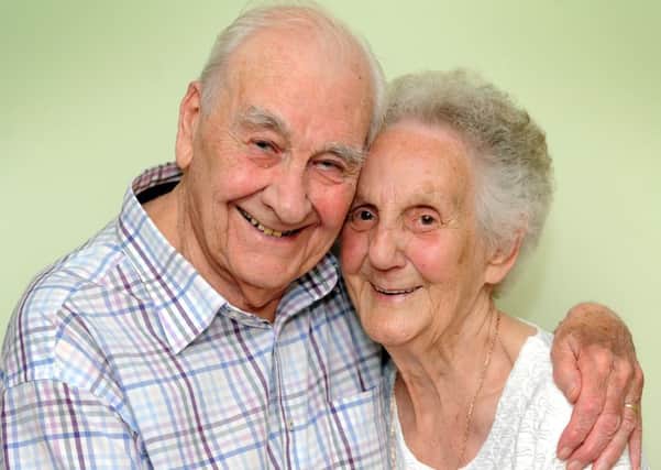 Beryl and Arthur Wilson from Steyning celebrate their 65th wedding anniversary. Pic Steve Robards SR1627777 SUS-160921-094114001
