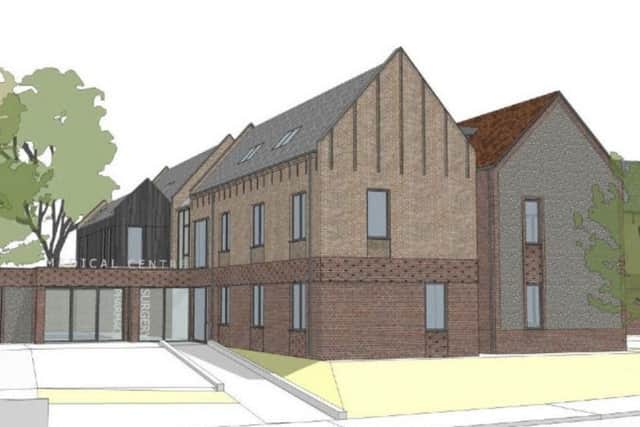 Plans for a new Glebe Surgery (photo from HDC's planning portal). SUS-160926-105402001