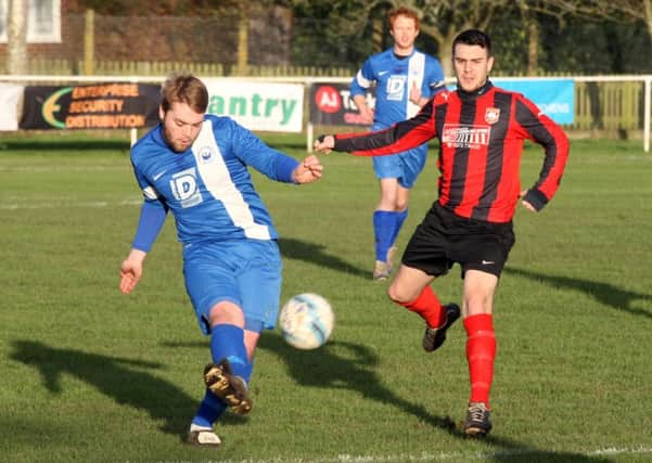 Andy McDowell bagged a brace as Wickers came back to steal a point at Little Common. Picture: Derek Martin DM1610770