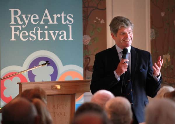 David Lough delivering his talk, No More Champagne: Churchill and his Money, at the 2016 Rye Arts Festival. Picture by Nick Chillingworth. A Â£9,000 grants scheme is available for events in Rye SUS-160926-164335001