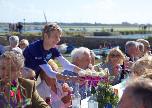 The community seafood lunch at Emsworth Quay / Picture by John Tweddell
