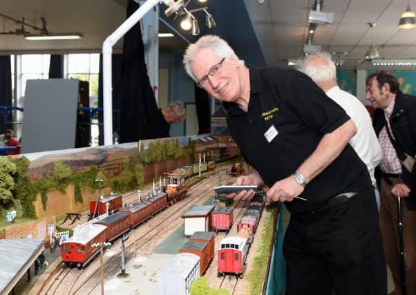 Exhibitor Peter Smith with Saltdean Station.

Pictures: Liz Pearce LP1600831