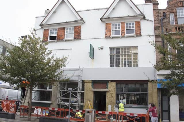 The renovation works on the new premises are being carried out on Chapel Road