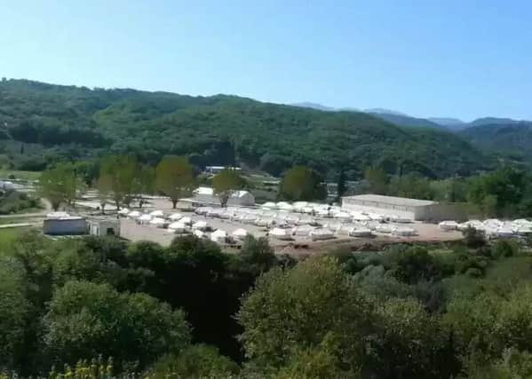 The camp near Filippiada in Greece