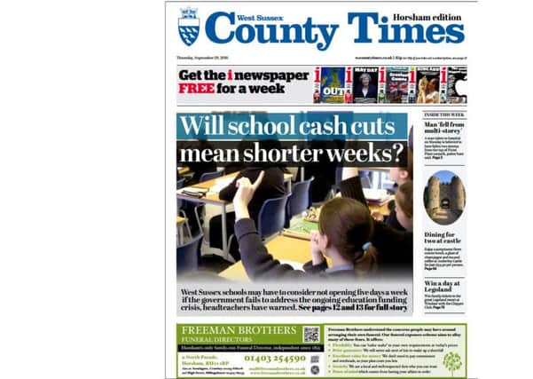 Pick up a copy of today's West Sussex County Times!