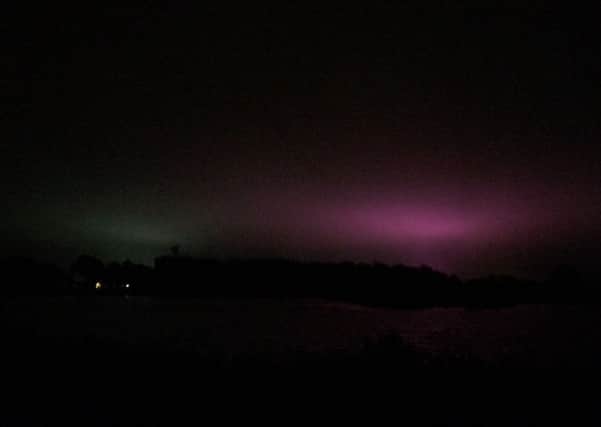 Matt Power from Bognor spotted the lights while driving home from Tangmere.