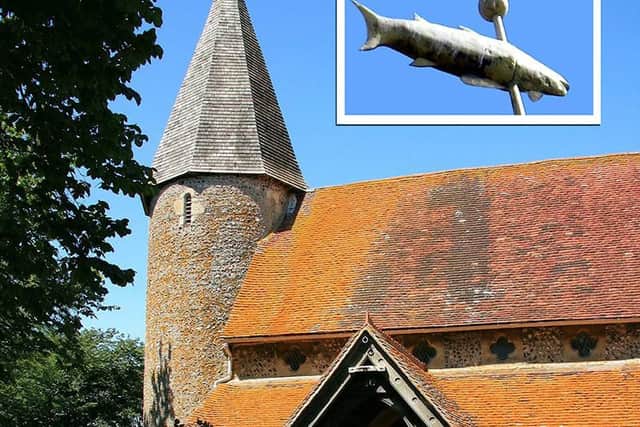 The vane on top of Piddinghoe Church