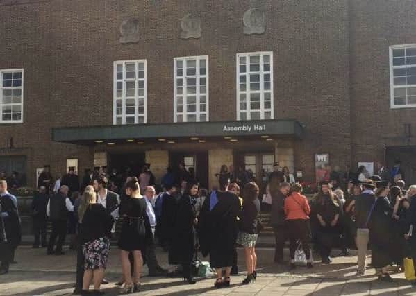 Hundreds of graduates flocked Worthing Assembly Hall, on Stoke Abbott Road for the celebrations, which kicked off at 2.30pm
