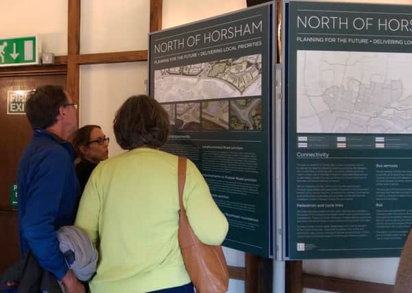 Residents view the latest North Horsham plans