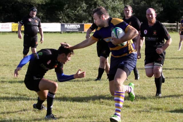 Uckfield beat Burgess Hill 34-7. Picture by Ron Hill (HillPhotographic)