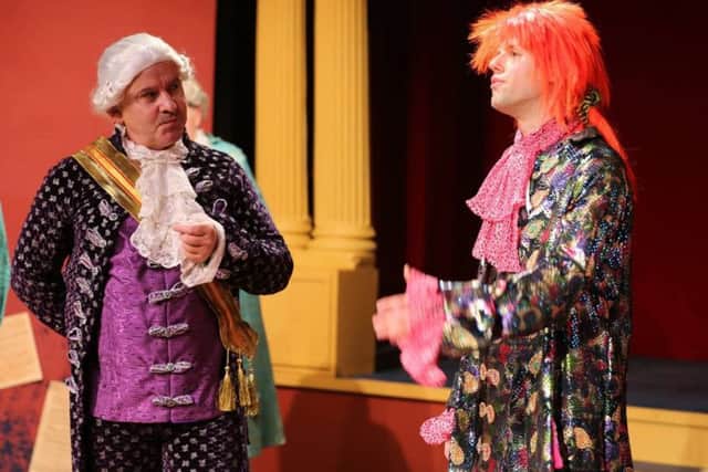 Joseph Booton (right) as Mozart. Picture by Kevin Day