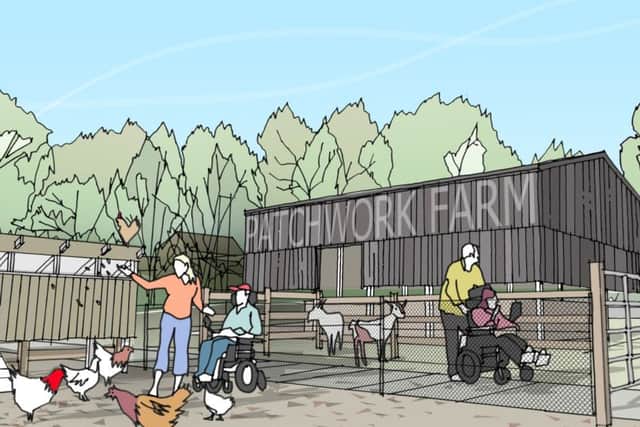 An artist impression of how Patchwork Farm will look once complete