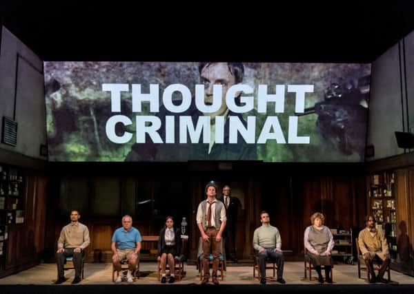 The cast of 1984 at the Playhouse Theatre. Picture: Manuel Harlan