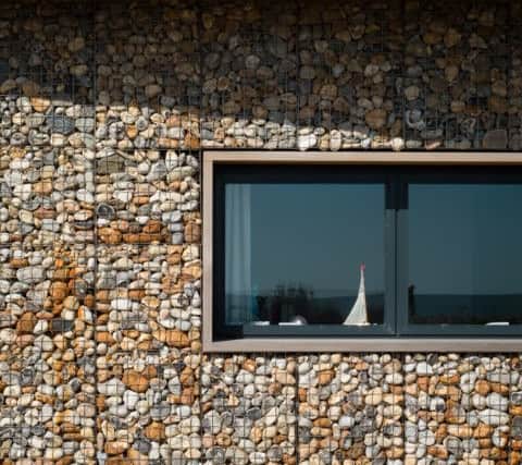 The pebbled exterior @Jim Stephenson 2016