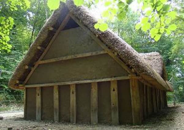 The Anglo-Saxon style hall house at the Weald & Downland Open Air Museum