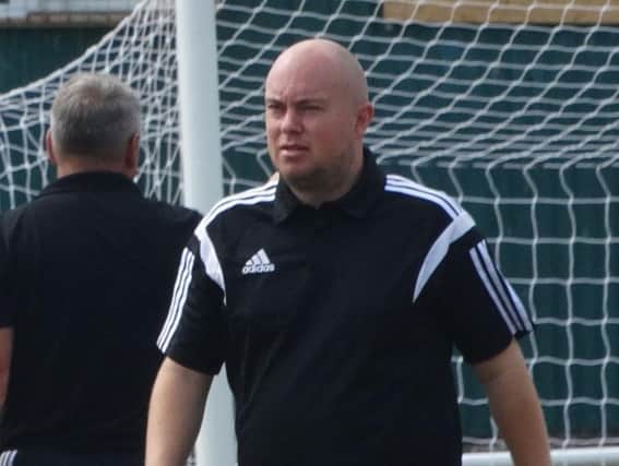 Bexhill United joint manager Ryan Light. Picture courtesy Mark Killy