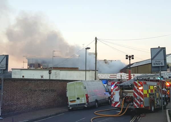 The fire service remained at the scene for most of the day