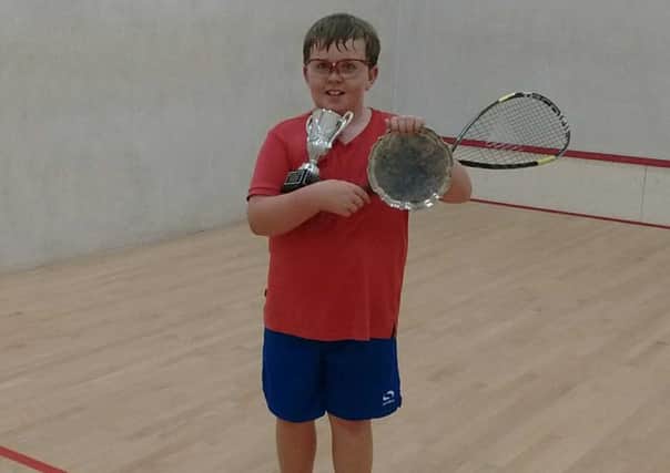 Callum Porter - Sussex U9 squash champion