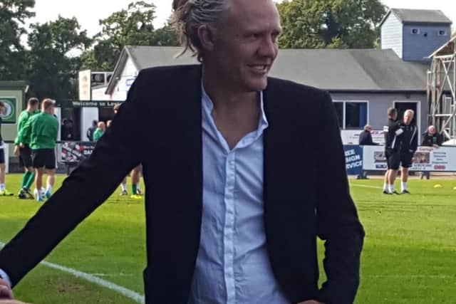 Leatherhead manager Jimmy Bullard before the game