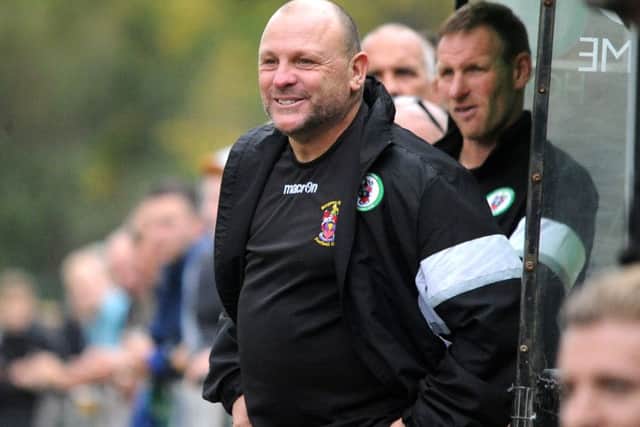 Burgess Hill Town FC v Leatherhead FC .  manager chapman. Pic Steve Robards  SR1630513 SUS-160810-182415001