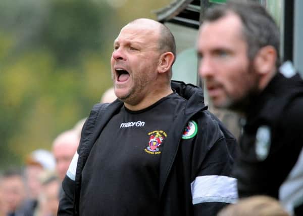 Burgess Hill Town FC v Leatherhead FC .  manager chapman. Pic Steve Robards  SR1630525 SUS-160810-182429001
