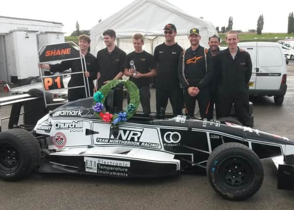 Northbrook College motorsport engineering students are celebrating after winning first place overall in the second race of the Tiedeman Trophy at Donington Park eDaRunwGUX5PYmj45Vbp