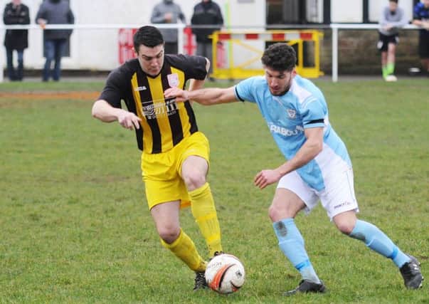 Andy McDowell's scoring run continued with a hat-trick at Midhurst & Easebourne on Saturday. Picture: Simon Newstead