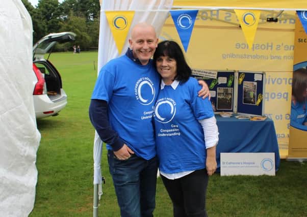 St Catherine's Hospice fundraisers Tricia and Mark Lay from Crawley - submitted by St Catherine's Hospice