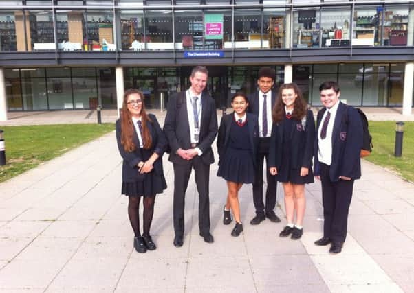 Steyning Grammar School pupils gave a lecture to trainee teachers at Brighton University