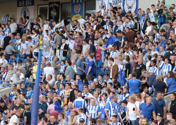 Albion fans pictured at the Amex. Picture by Phil Westlake